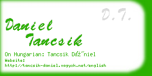 daniel tancsik business card